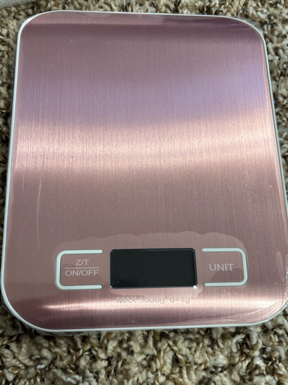 Digital Kitchen Scale in Rose Pink